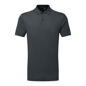 TriDri Mens Ion-Charge Panelled Polo Shirt / Charcoal